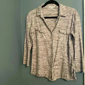 Standard James Perse women’s 100% cotton 3/4 sleeve button up - size 2(s/m)